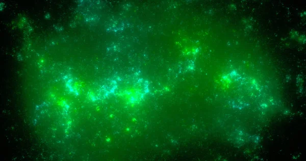 Nébuleuse Verte Réaliste Galaxie Utile Comme Fond — Photo