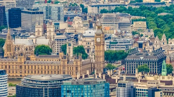 Aerial View Houses Parliament Aka Westminster Palace London — Stock Photo, Image