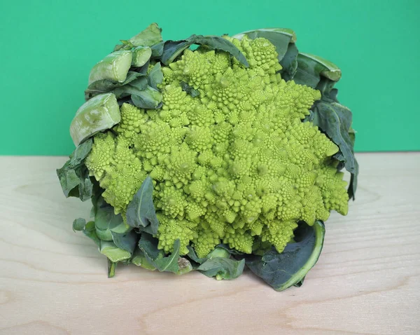 Romanesco Broccoli Scientific Name Brassica Oleracea Aka Romanesque Cauliflower Buzzy — Stock Photo, Image