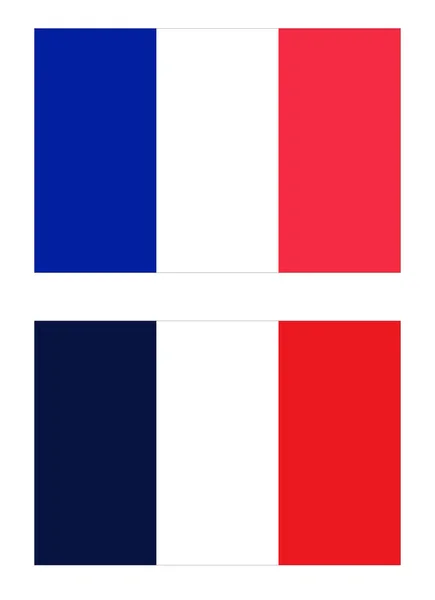 French National Flag France Light Version Used 1976 Dark Version — Stock Photo, Image