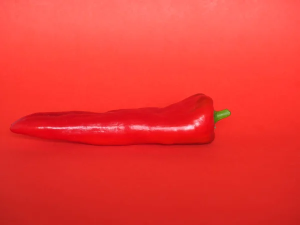 Röd Paprika Vetenskapligt Namn Capsicum Aka Paprika Grönsaker Vegetarisk Mat — Stockfoto