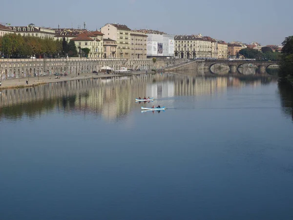 Turin Italien Circa Oktober 2021 Fiume Betyder Flod — Stockfoto