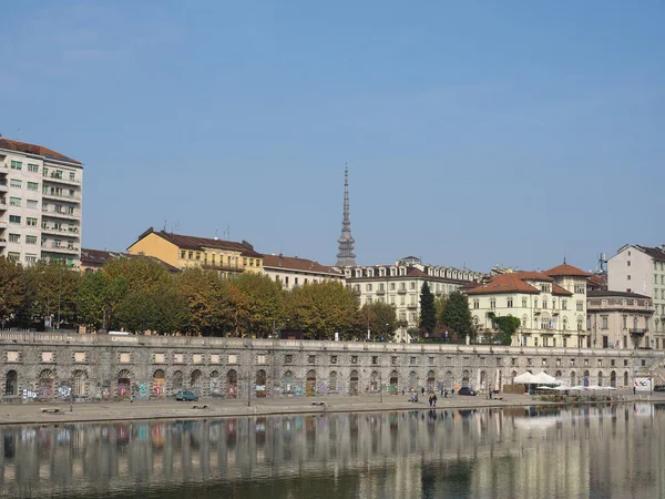 Turin Italy Circa October 2021 Fiume Означає Річка — стокове фото