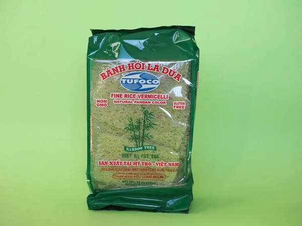 Hanoi Vietnam Circa December 2021 Packet Tufoco Fine Rice Vermicelli — Stock Photo, Image