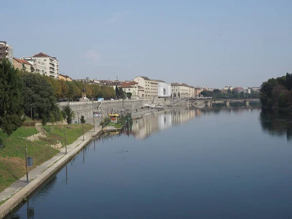 Turin Italie Circa Octobre 2021 Fiume Signifiant Rivière — Photo