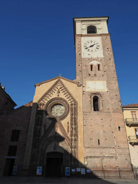 Chivasso Italy Circa December 2021 Duomo Santa Maria Assunta大教堂 — 图库照片