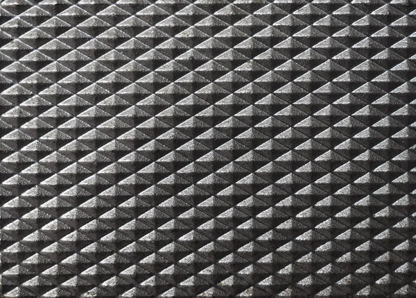 Grey Diamond Plate Steel Metal Texture Useful Background — Fotografia de Stock