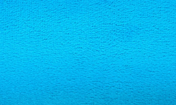 Blue Plush Fabric Texture Useful Background — Foto Stock