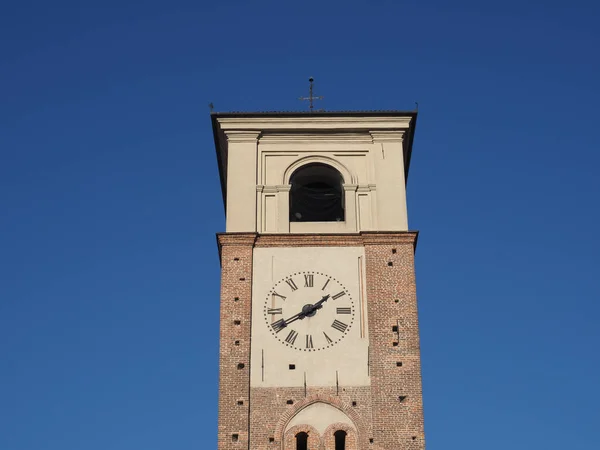 Steeple Duomo Santa Maria Assunta Cathedral Church Chivasso Italy — Fotografia de Stock