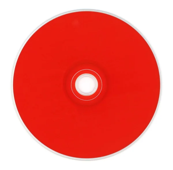 Red Compact Disc Music Data Recording — Stock Photo, Image