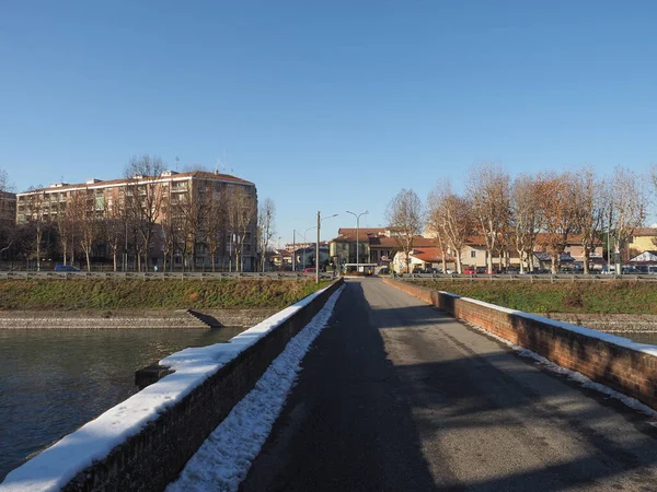 Gebouw Bij Opening Van Kunstmatige Waterweg Canale Cavour Gebouwd Rond — Stockfoto