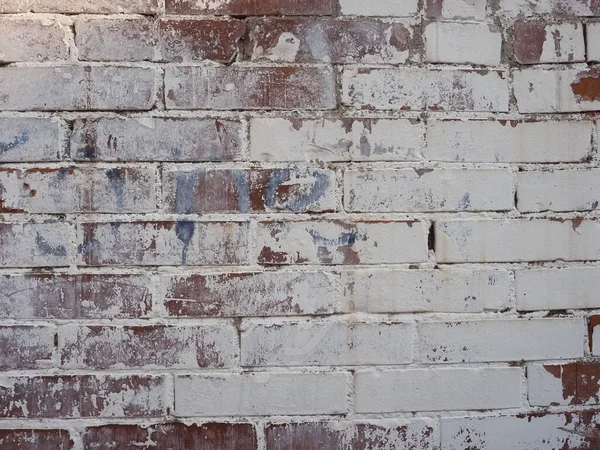 Muro Mattoni Bianco Industriale Utile Come Sfondo — Foto Stock