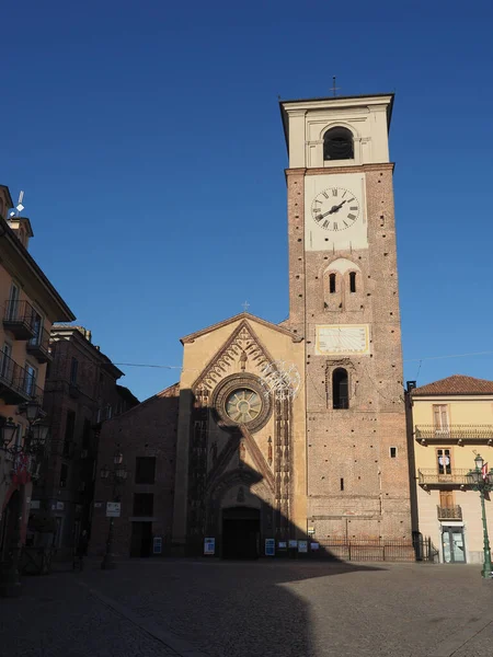 Chivasso Italia Circa Dicembre 2021 Duomo Santa Maria Assunta — Foto Stock