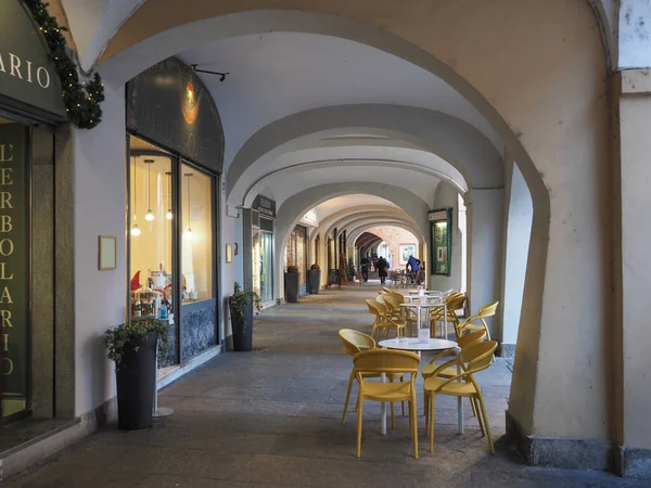 Chivasso Itália Circa Dezembro 2021 Torino High Street Arcades — Fotografia de Stock