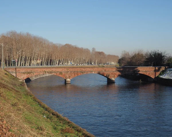 Canale Cavour Artificial Waterway Chivasso Italia — Foto de Stock