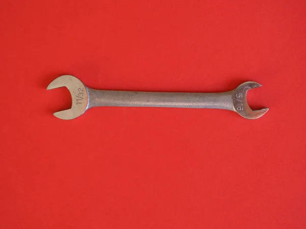 Wrench Aka Spanner Tool Used Turn Rotary Fasteners Nuts Bolts — Stock Photo, Image