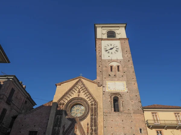 Duomo Santa Maria Assunta Kathedraal Kerk Chivasso Italië — Stockfoto