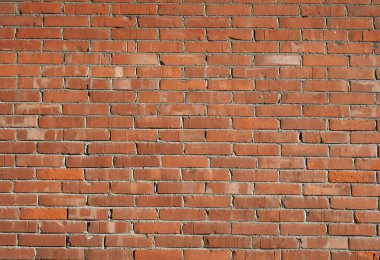 Sanayi kırmızı tuğla duvarı arka plan olarak kullanışlı