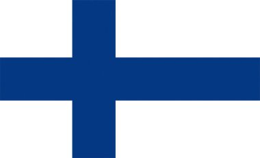 Finlandiya ulusal bayrağı, Avrupa desenli