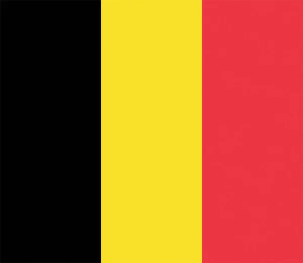 ベルギーの国旗 ヨーロッパの繊維化 — ストック写真