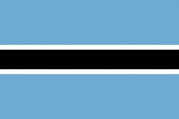 Drapeau National Motswana Botswana Afrique Texturisée — Photo