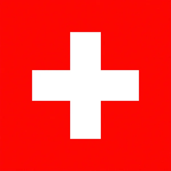 Swiss National Flag Switzerland Europe Texturized — Stock Photo, Image