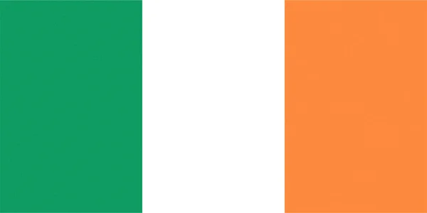 Irlandzka Flaga Narodowa Irlandia Europa Teksturowana — Zdjęcie stockowe