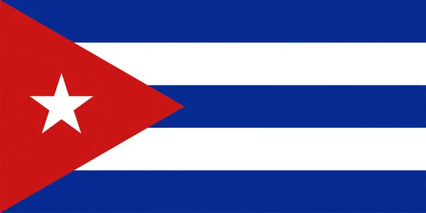 Bandiera Nazionale Cubana Cuba America Testurizzata — Foto Stock