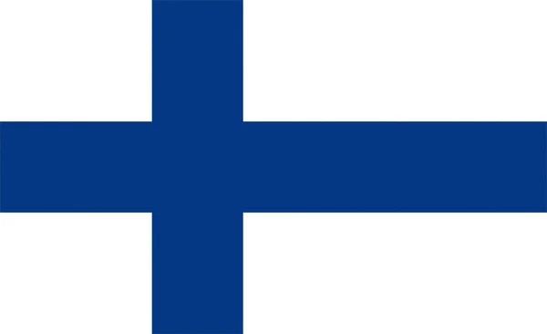 Finse Nationale Vlag Van Finland Europa Getextureerd — Stockfoto