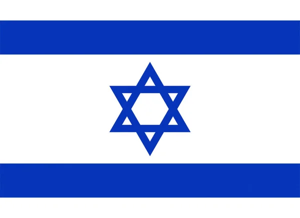 Bandiera Nazionale Israeliana Israele Asia Testurizzata — Foto Stock