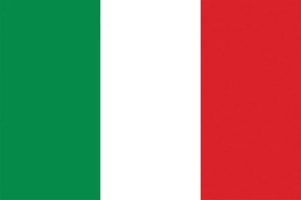 Italian National Flag Italy Europe Texturized — Stock Photo, Image