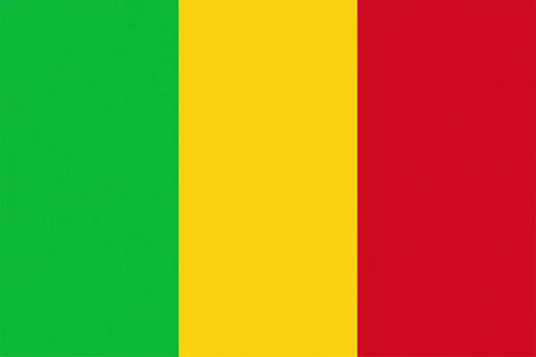 Malinese Nationale Vlag Van Mali Afrika Getextureerd — Stockfoto