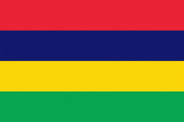 Die Mauritische Nationalflagge Von Mauritius Afrika — Stockfoto
