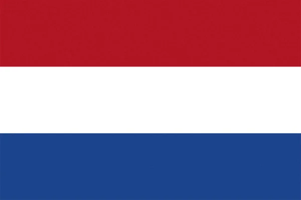 Holenderska Flaga Narodowa Niderlandy Europa Teksturowana — Zdjęcie stockowe