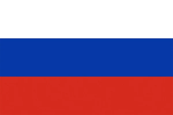 Russian National Flag Russia Europe Texturized — Stock Photo, Image