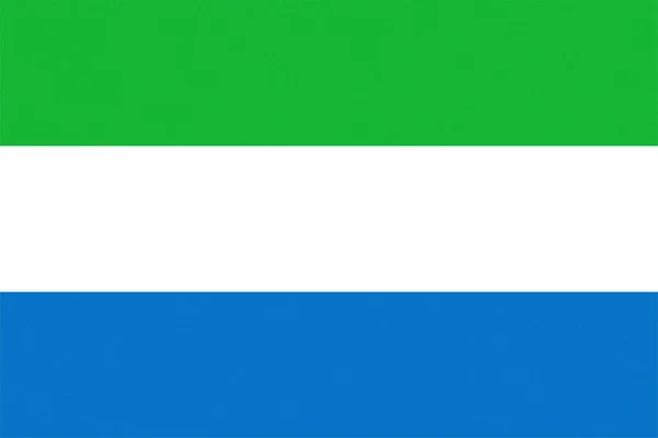 Nationale Vlag Van Sierra Leone Afrika Getextureerd — Stockfoto