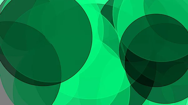 Abstrato Minimalista Verde Cinza Ilustração Com Círculos Fundo Branco — Fotografia de Stock