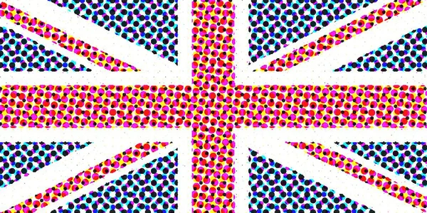 英国的半色调联邦杰克旗 — 图库照片