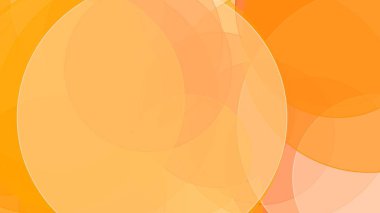 Çemberleri ve beyaz arkaplanı olan soyut minimalist turuncu çizimler