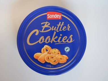 STUTTGART, ALMANY - CIRCA JANUARY 2022: Sondey Butter Cookies Yapabilir