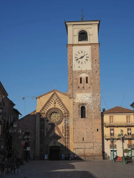 Chivasso Italië Circa December 2021 Duomo Santa Maria Assunta Kathedraal — Stockfoto