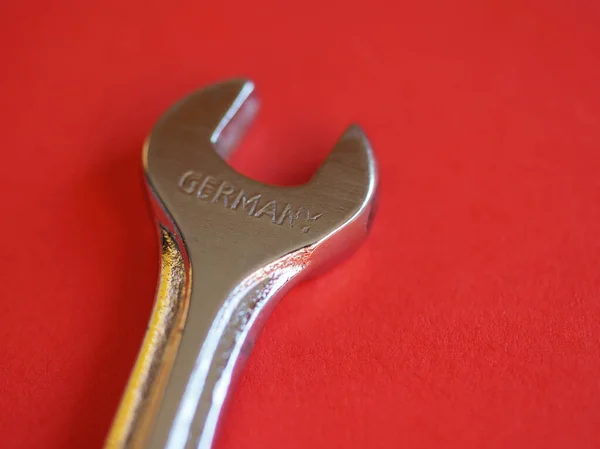Γαλλικό Κλειδί Γνωστό Και Κλειδί Κατασκευασμένο Στη Γερμανία — Φωτογραφία Αρχείου