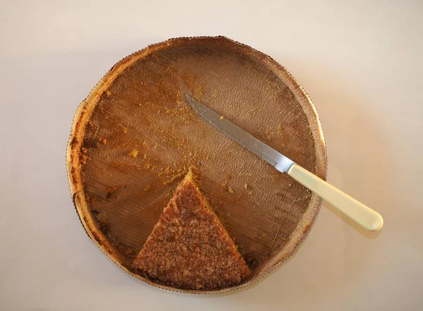 Tranche Tarte Aux Noisettes Aliment Végétarien — Photo