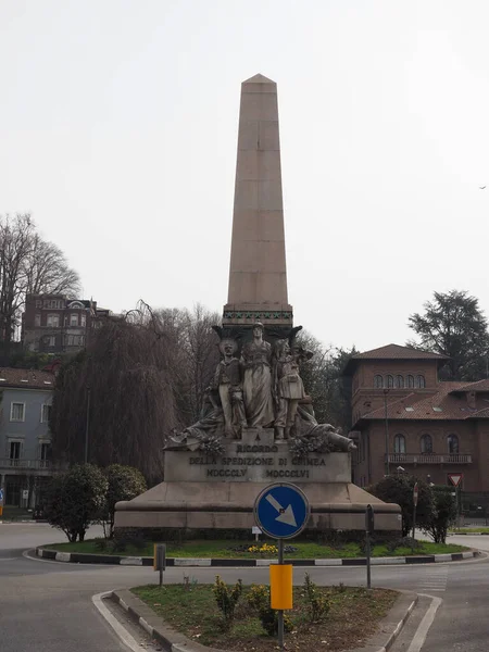 Crimean War Memorial Sculptor Luigi Belli Circa 1892 Turin Italy — Stock Photo, Image