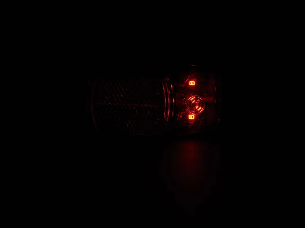 Мигающий Красный Стробоскоп Сигнал Тревоги Чрезвычайной Ситуации — стоковое фото