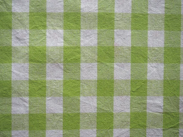 Textura Tela Cuadros Verde Blanco Útil Como Fondo — Foto de Stock