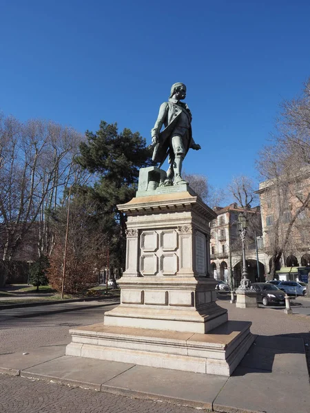 Turín Italia Circa Febrero 2022 Monumento Pietro Micca Por Escultor — Foto de Stock