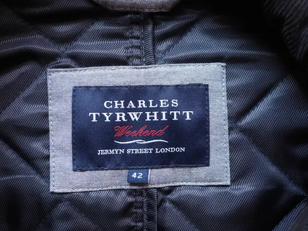 London Circa February 2022 Charles Tyrwhitt Sign Coat — Stock Photo, Image
