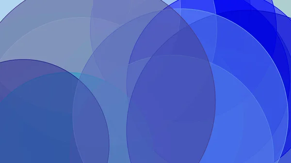 Abstrato Minimalista Azul Sobreposição Ilustração Com Círculos Fundo Branco — Fotografia de Stock