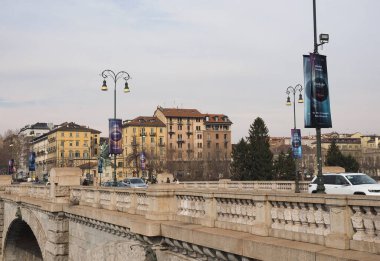 TÜRİN, İTALYA - CRCA ŞUBAT 2022: Eurovision Şarkı Yarışması bayrağı